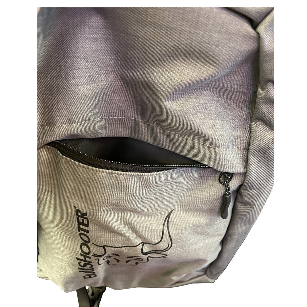 Premium Gray BullShooter Crossbody Sling Backpack