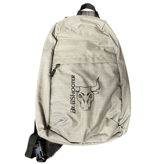 Premium Gray BullShooter Crossbody Sling Backpack