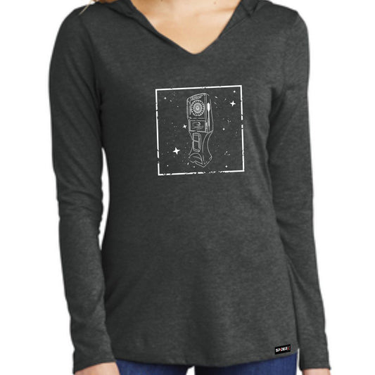 Hooded Long Sleeve Womens Tee - G3 Fire