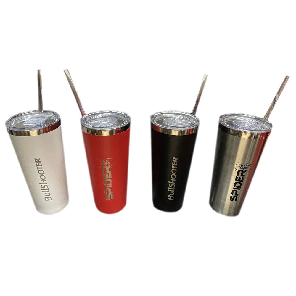 22oz Tumbler With Lid and Straws Stainless Steel Insulated