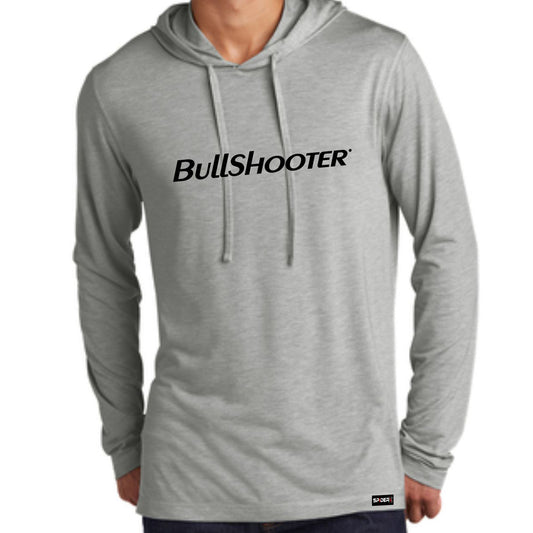 Hooded Long Sleeve Tee - Grey BullShooter