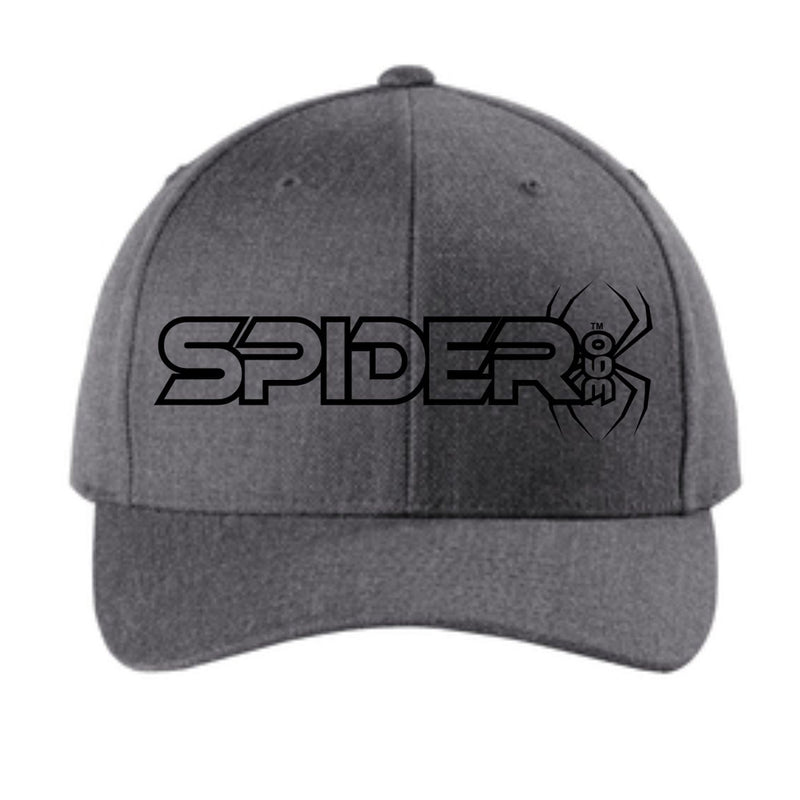Snapback Spider 360 Hat - Charcoal