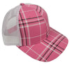 Pink Plaid Trucker Hat