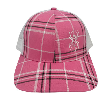 Pink Plaid Trucker Hat